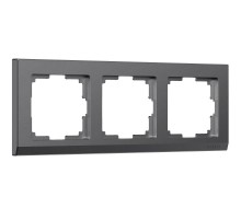 Рамка на 3 поста Stark (графит матовый) W0031864  a063117  Werkel
