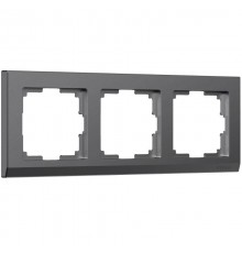 Рамка на 3 поста Stark (графит матовый) W0031864  a063117  Werkel