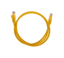 Патч-корд U/UTP CAT 6, RJ45-RJ45, 26AWG, LSZH, желтый, 1м REXANT  02-0295-1  REXANT