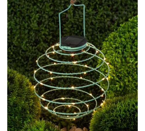 Cветильник садовый декоративный подвесной Спираль на солнечной батарее, ERASF012-29 22 см  Б0044236  ЭРА