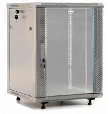 TWB-FC-2245-GP-RAL7035 Шкаф настенный 19-дюймовый (19"), 22U, 1098x600х450мм, стеклянная дверь с перфорацией по бокам, 452025  Hyperline