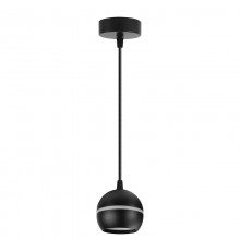 Светильник потолочный на подвесе GX53 15W 230V, черный D90*H80 HL3568  48090  FERON