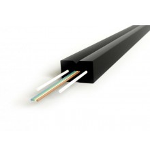 Hyperline FO-FTTH-IN-9S-4-LSZH-BK Кабель волоконно-оптический 9/125 (SMF-28) одномод, 4 волокна, самонесущий  358923  Hyperline