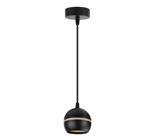 Светильник потолочный на подвесе GX53 15W 230V, черный D90*H80 HL3568  48090  FERON