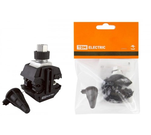 Зажим герметичный для ответвления от неизолированного проводника ЗГОНП 16-120/16-35 (N640) рознич. упак.  SQ0412-1009  TDM