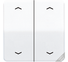 Клавиши для сдвоенной кнопки BCU; светло-серые CD595MPLG Jung