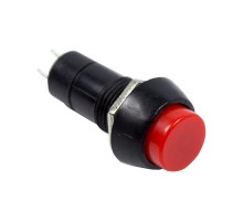 Выключатель-кнопка 250V 1А (2с) (ON)-OFF Б/Фикс красная  36-3040  REXANT