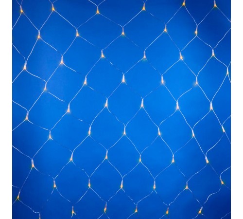 Гирлянда-сетка светодиодная  с контроллером  ULD-N2520-240/DTA YELLOW IP20   240 диодов, 2.5х2 м, желтая, IP20, шнур прозр.  07939  Uniel