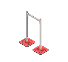 Опорная конструкция для гор. прямоуг. воздуховодов  TECHNORAPTOR FOOT 500х1000  KM-TR-F-SSHRAD-500-1000  КМ - профиль