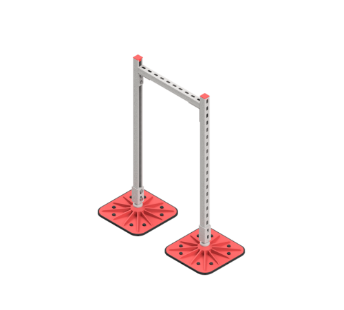 Опорная конструкция для гор. прямоуг. воздуховодов  TECHNORAPTOR FOOT 500х1000  KM-TR-F-SSHRAD-500-1000  КМ - профиль