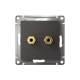 AtlasDesign Базальт АудиоРозетка 2-ая  ATN001487  SE