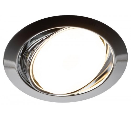 Светильник поворотный точечный под лампу GX53 KL35 A CH /1 под лампу Gx53 поворотный, 220V, 13W, хром  Б0049556  ЭРА