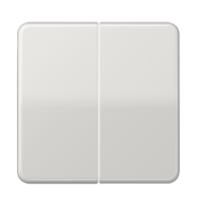 Двойная клавиша для балансирных механизмов выключателей (кнопок), в комплекте с CD95HP (крепежный элемент), возможно IP44; дюропласт; светло-серый; CD