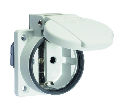 Розетка встраиваемая (с уплотнителем) Schuko 16A 3p 250V IP54 серая 71083 I 71083-Bals I Bals