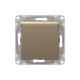 Механизм розетки, 16А, IP44, с заземлением, со шторками, c крышкой, шампань Эпика  UP1-SOC-111-44 EKF