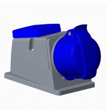 Адаптер CUE316-9+R/UJP, розетка 3P+E, 16А + Schuko 10/16А 250В, IP44  2CMA178363R1000  ABB