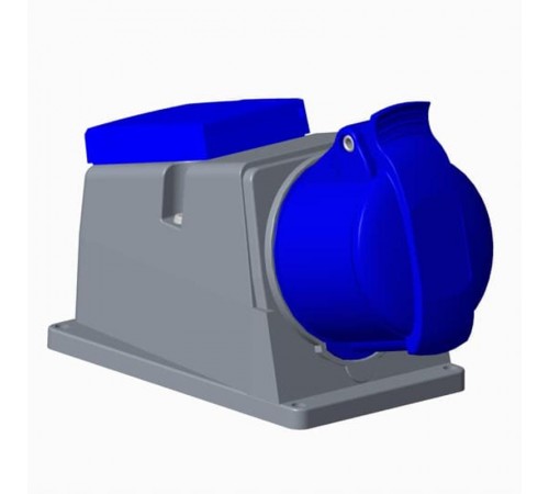 Адаптер CUE316-9+R/UJP, розетка 3P+E, 16А + Schuko 10/16А 250В, IP44  2CMA178363R1000  ABB