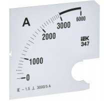 Шкала смен. для амперметра Э47 3000/5А-1,5 96х96мм  IPA20D-SC-3000  IEK