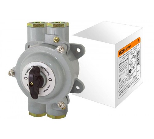 Пакетный выключатель ПВ2-63 2П 63А 220В, силуминовый корпус, IP56  SQ0723-0067  TDM