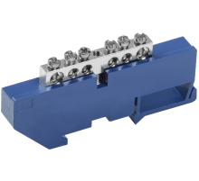 Шина N "ноль" на DIN-изоляторе Ni ШНИ-6х9-6-Д-С  YNN10-06-D-K07-N  IEK