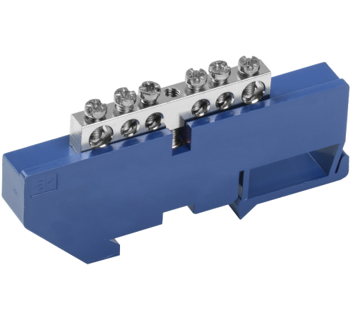 Шина N "ноль" на DIN-изоляторе Ni ШНИ-6х9-6-Д-С  YNN10-06-D-K07-N  IEK