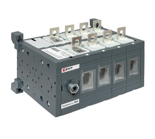 Рубильник 160A 4P реверсивный без рукоятки управления TwinBlock  tb-s-160-4p-rev  EKF