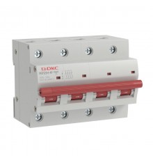 Автоматический выключатель модульный YON max типа MD125H, 10кА, 4 полюса, хар-ка C, 125А  MD125H-4PC125  DKC
