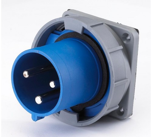 Вилка для скрытой проводки 633 2Р+РЕ 63А 220В IP67 В  26065DEK  DEKraft