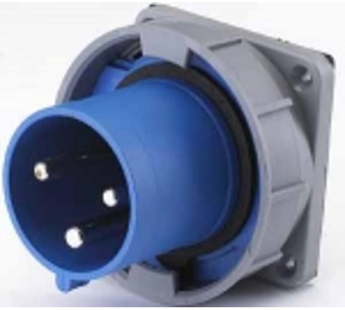 Вилка для скрытой проводки 633 2Р+РЕ 63А 220В IP67 В  26065DEK  DEKraft