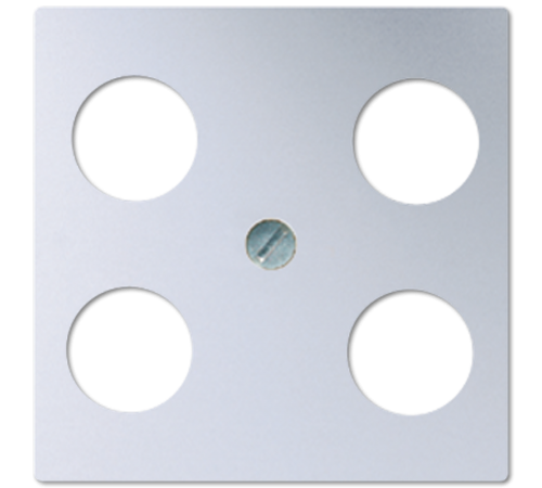 Крышка для SAT-TV-розетки с 4-мя гнездами; алюминий  A561-4SAT1AL  Jung