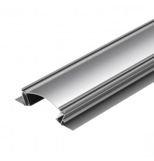 Профиль с экраном ALM-ARC-DOUBLE-2000 ANOD+FROST (arlight, Алюминий)  029852  Arlight