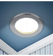 Cветильник встраиваемый влагозащищенный KL95 CH GX53 IP44 хром  Б0055811  ЭРА