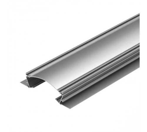 Профиль с экраном ALM-ARC-DOUBLE-2000 ANOD+FROST (arlight, Алюминий)  029852  Arlight