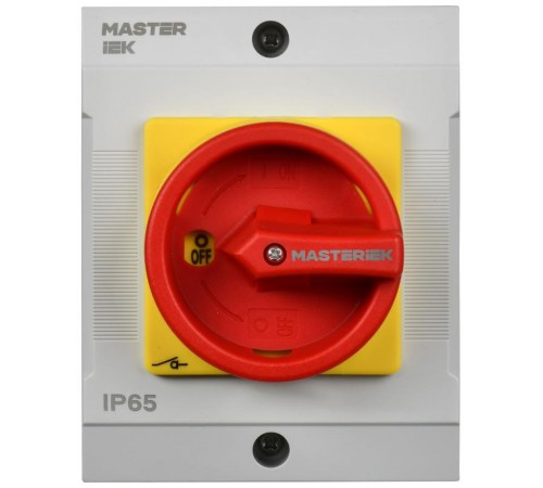 Переключатель кулачковый в боксе закрытая рукоятка аварийная 10А схема 10  MI-CS22-010-010  IEK