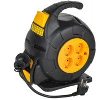 TWIST Катушка УК10 4мест. 2P+PE/10м 3х1,5мм2 автосм.  TW-KP27-16-04-10  IEK