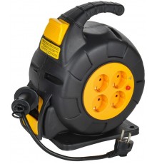 TWIST Катушка УК10 4мест. 2P+PE/10м 3х1,5мм2 автосм.  TW-KP27-16-04-10  IEK