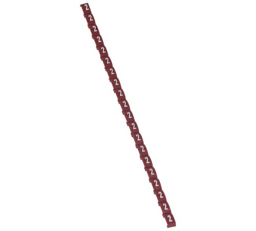 Маркер Duplix - цветовая международная кодировка - цифра 2 - красный  038402  Legrand