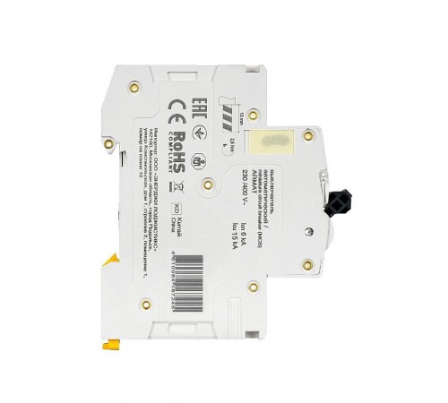 Выключатель автоматический трехполюсный M10N 3P C 6А 10кА ARMAT  AR-M10N-3-C006  IEK