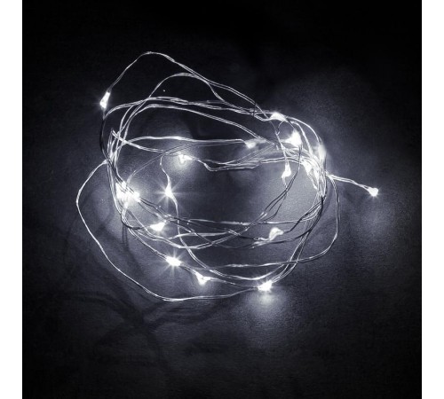 Светодиодная гирлянда CL570 линейная 2м + 0.5м 5000К с питанием от батареек  32365  Feron