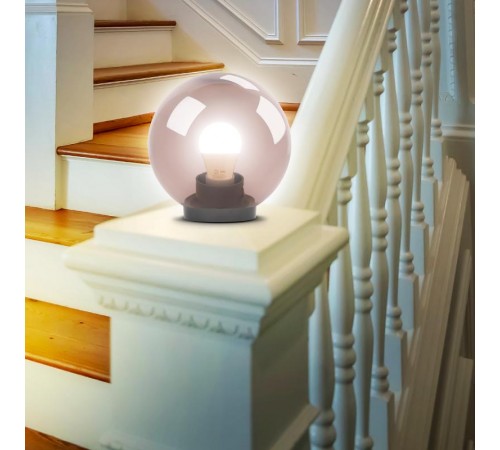 Светильник садово-парковый НТУ 01-60-255 без опоры, шар дымчатый D=250 mm  Б0048066  ЭРА