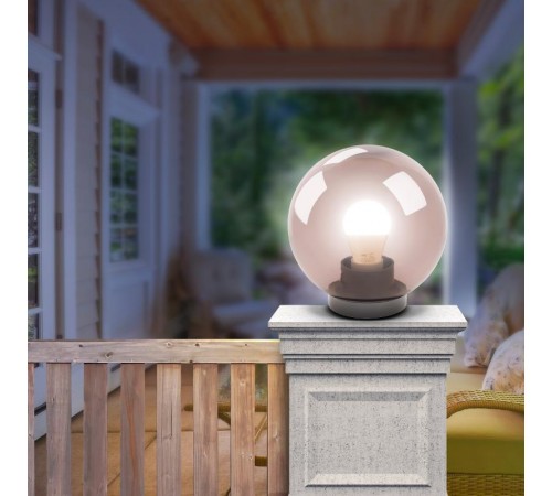 Светильник садово-парковый НТУ 01-60-255 без опоры, шар дымчатый D=250 mm  Б0048066  ЭРА