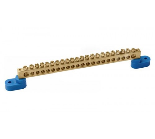 Шина N "ноль" на двух угловых изоляторах ШНИ-6х9-22-У2-С  YNN10-69-22C2-K07  IEK