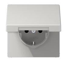 Штепсельная розетка SCHUKO 16A, 250V~  с крышкой LS1521KLLG Jung