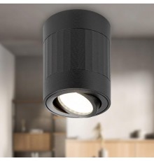 Светильник настенно-потолочный спот OL34 BK MR16 GU10, черный  Б0056381  ЭРА