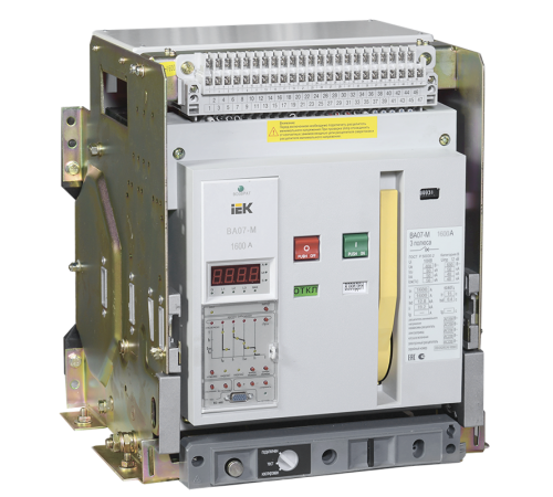 Выкл. авт. ВА07-М комб. расц. выдвиж. 3Р 2000А Icu=80кА   SAB-2000-KRV-3P-2000A-80  IEK