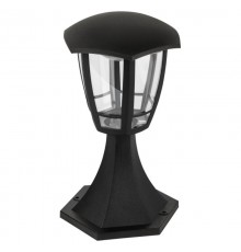 Светильник садово-парковый   ДТУ 07-8-003 Валенсия 1 черный 6 гранный напольный IP44 светодиодный 8Вт 3000K   Б0064200  ЭРА