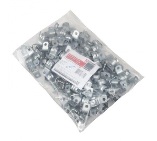 Скоба металлическая двухлапковая СМД d 16-17мм. (100шт.) EKF PROxima  sm-2-16-17  EKF