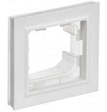 BRITE Рамка 1-местная IP44 РУ-1-БрАБ-44 арктический белый   BR-M12-44-K91  IEK