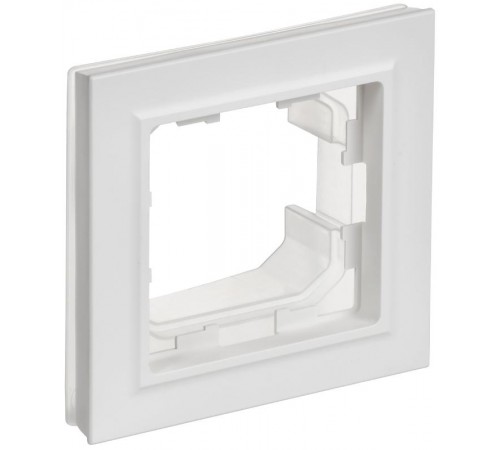 BRITE Рамка 1-местная IP44 РУ-1-БрАБ-44 арктический белый   BR-M12-44-K91  IEK