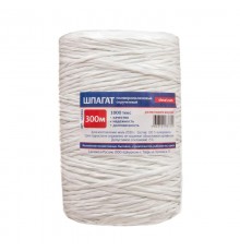 Шпагат ПП 1000 Текс, белый, 300 м  140364  Tech-KREP